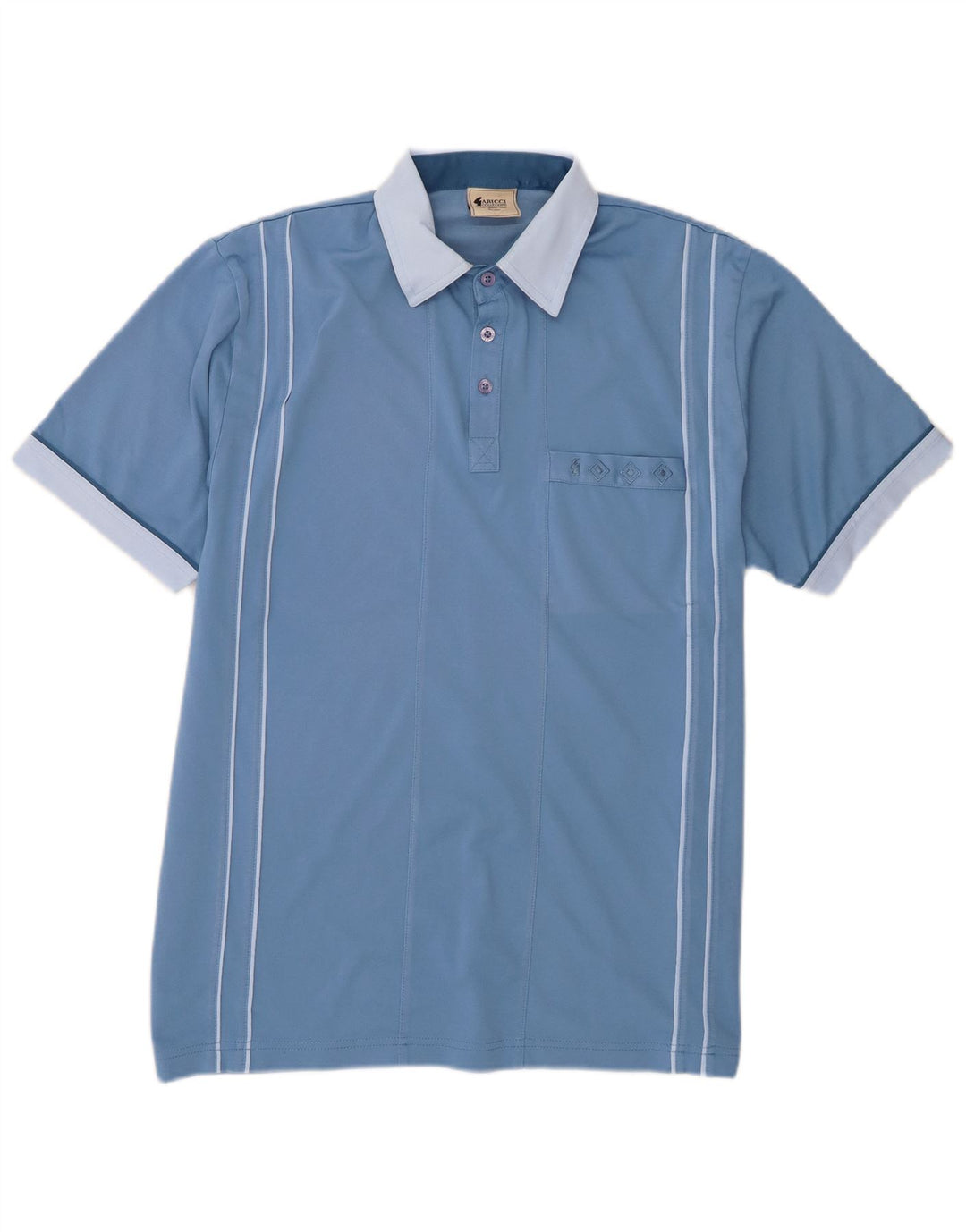 Polo Gabicci Uomo Cotone Colourblock Blu Medio