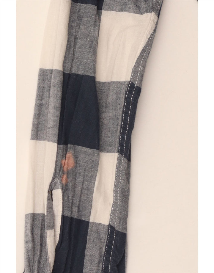 LEVI'S Camicia da uomo grande in cotone a quadri blu navy