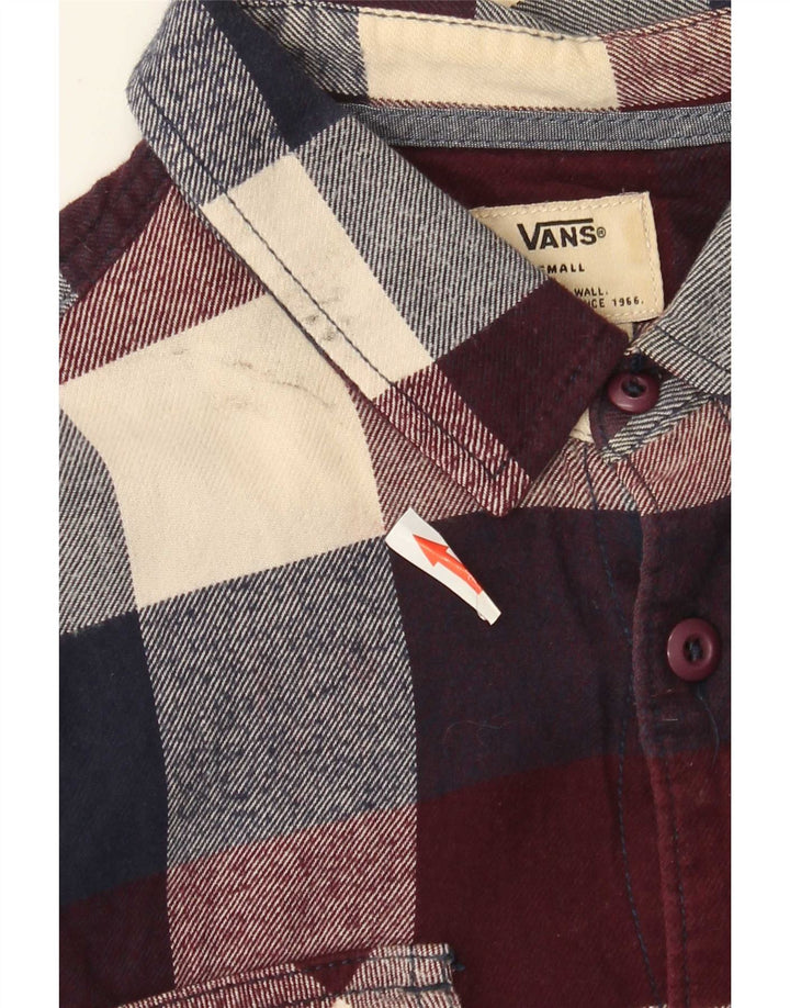 Camicia in flanella da uomo Vans piccola in cotone scozzese multicolore