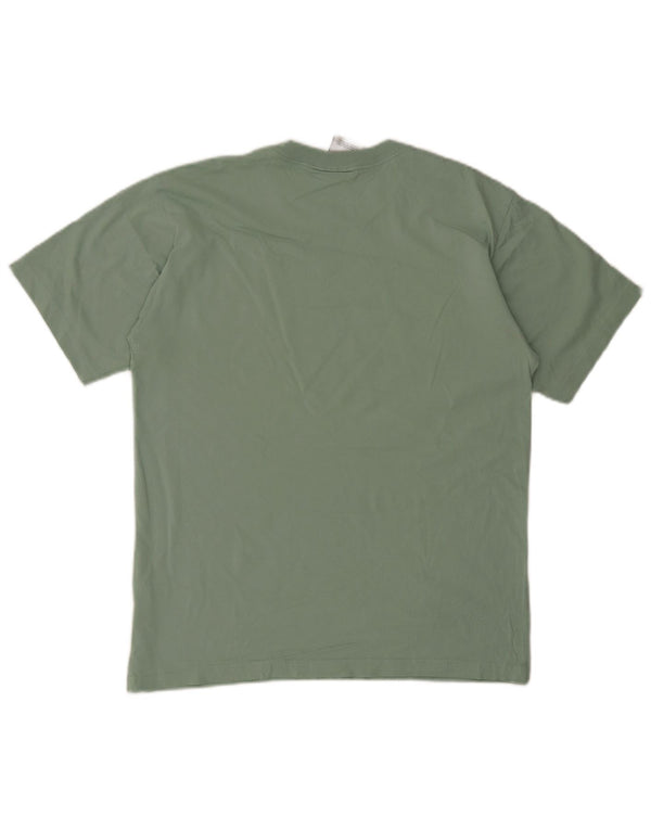 T-shirt grafica da uomo Adidas Top in cotone verde medio