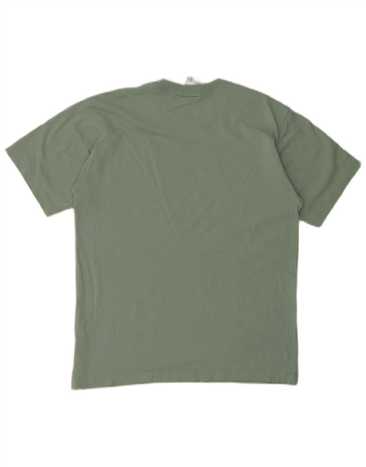 T-shirt grafica da uomo Adidas Top in cotone verde medio