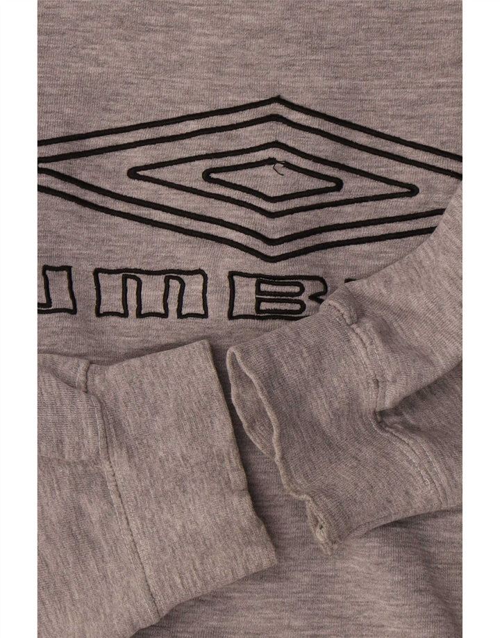 Felpa grafica da uomo Umbro Maglione XL Cotone chiazzato grigio