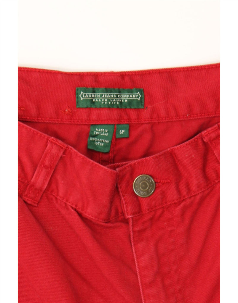 RALPH LAUREN Mens Petite Straight Capri Jeans US 6 Medium W30 L17 Red Vintage Ralph Lauren and Second-Hand Ralph Lauren from Messina Hembry 