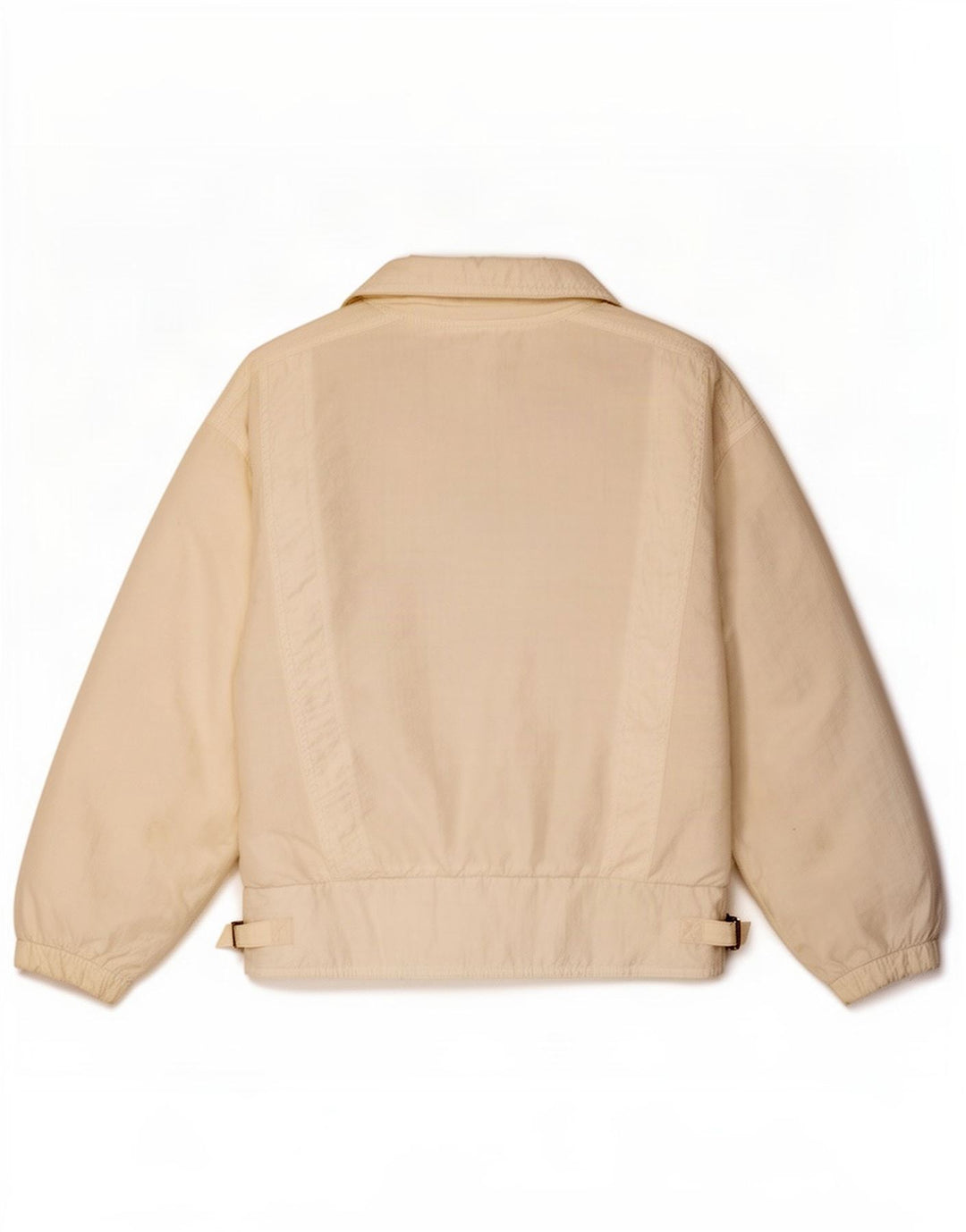Giubbotto bomber vintage da donna UK 14 grande bianco