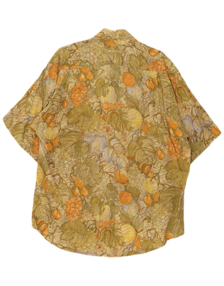 Camicia a maniche corte da uomo Daniel Dodd grande floreale verde