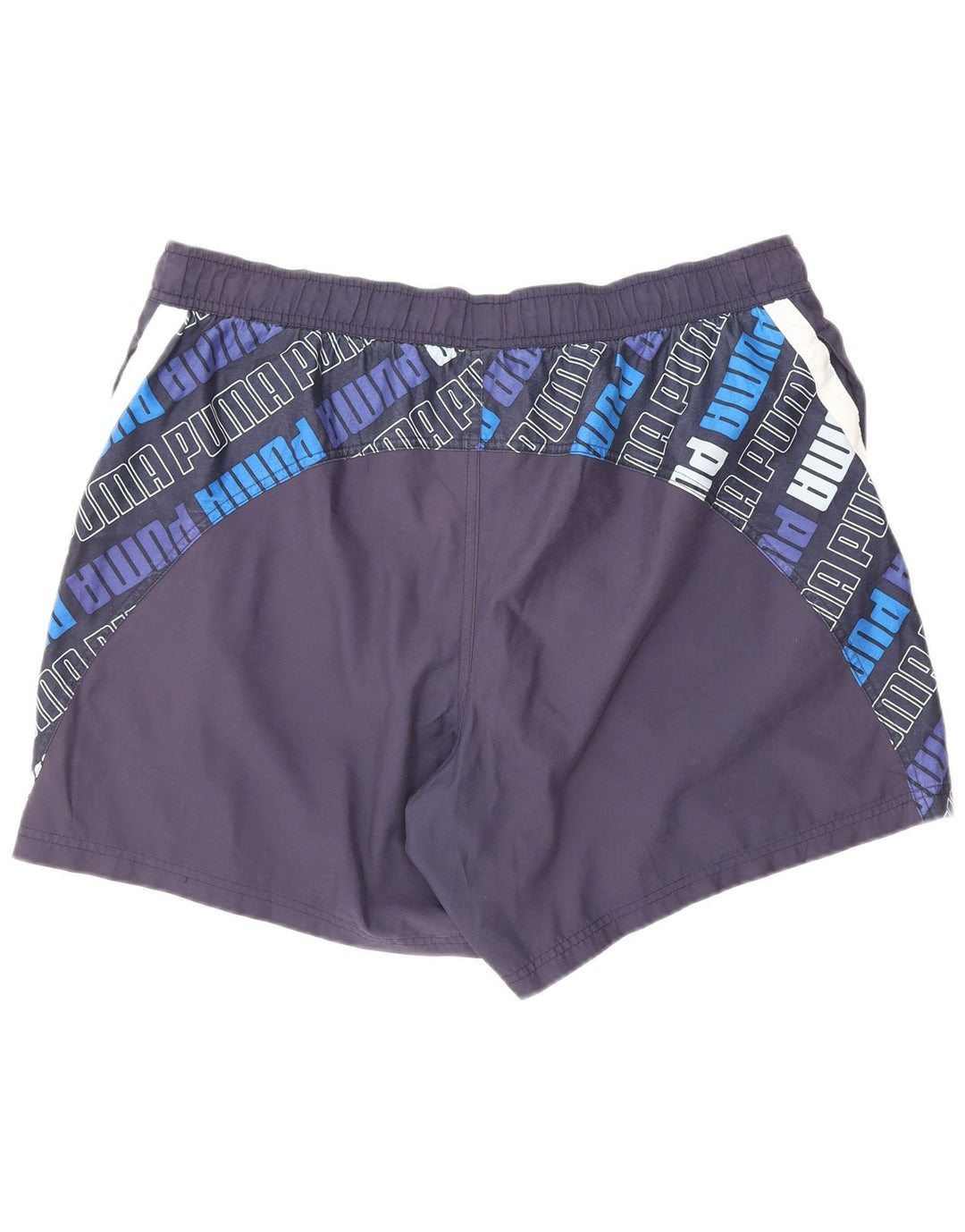 PUMA Mens Graphic Sport Shorts XL Navy Blue Polyester