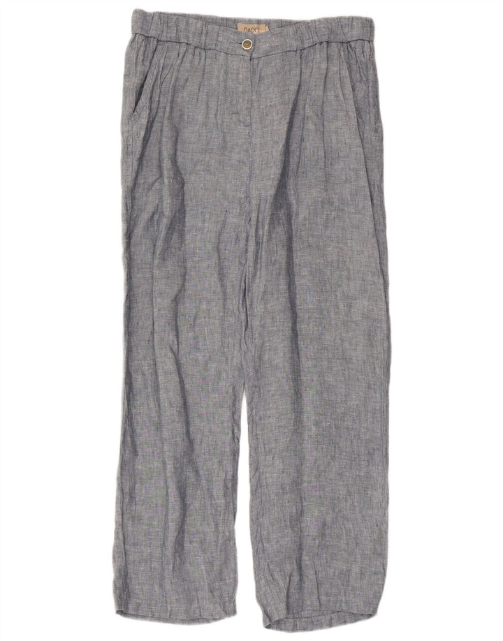 Pantaloni chino con ancoraggio a gamba larga da donna DACK'S piccoli W30 L27 blu