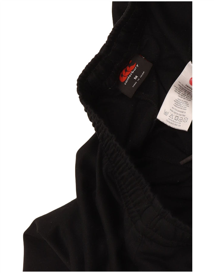 Pantaloni da tuta con grafica da uomo Canterbury, poliestere nero medio