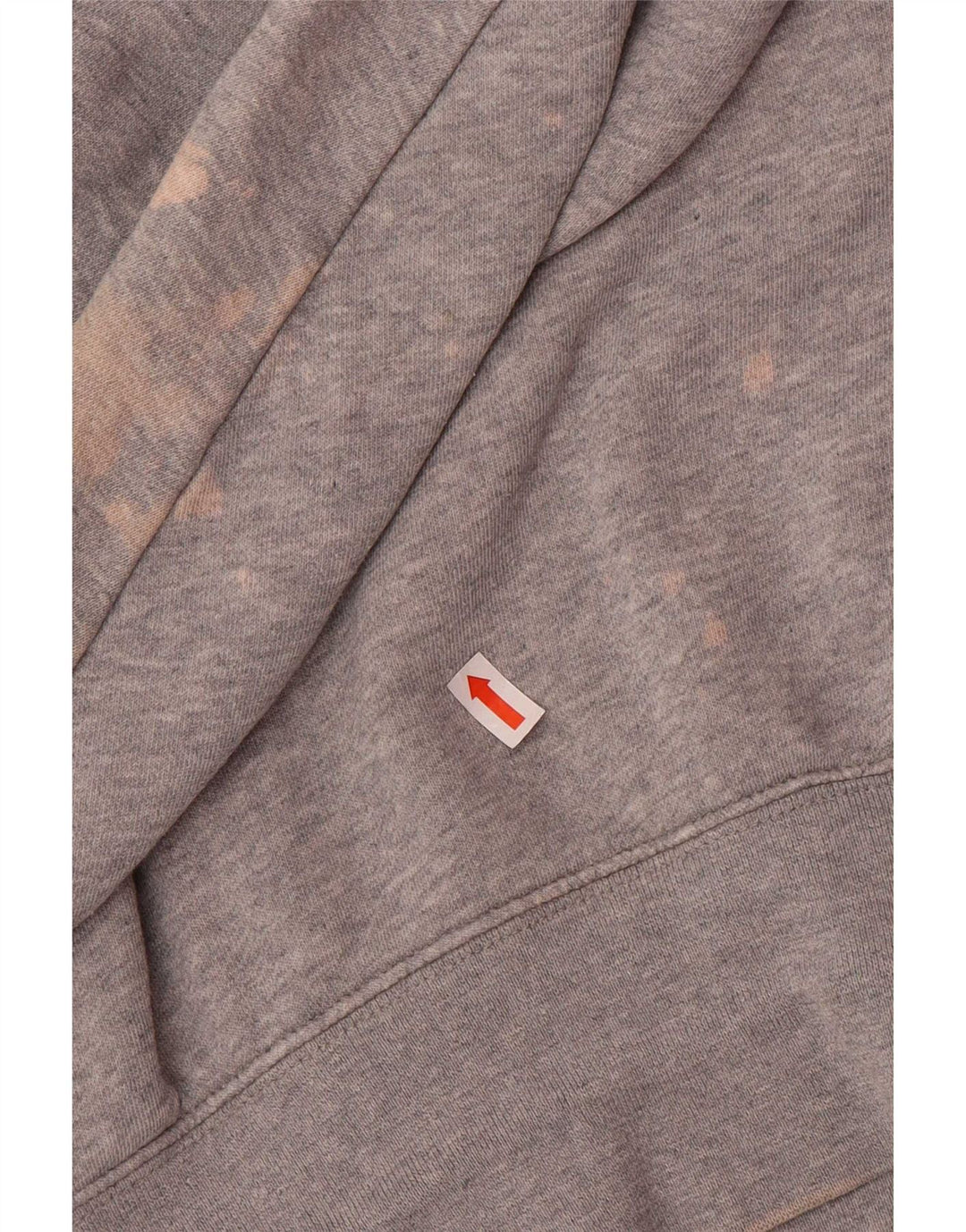 Felpa corta oversize da donna Nike UK 6 XS cotone grigio