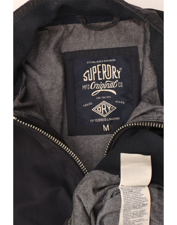Giubbotto bomber da uomo Superdry UK 38 medio blu navy poliestere
