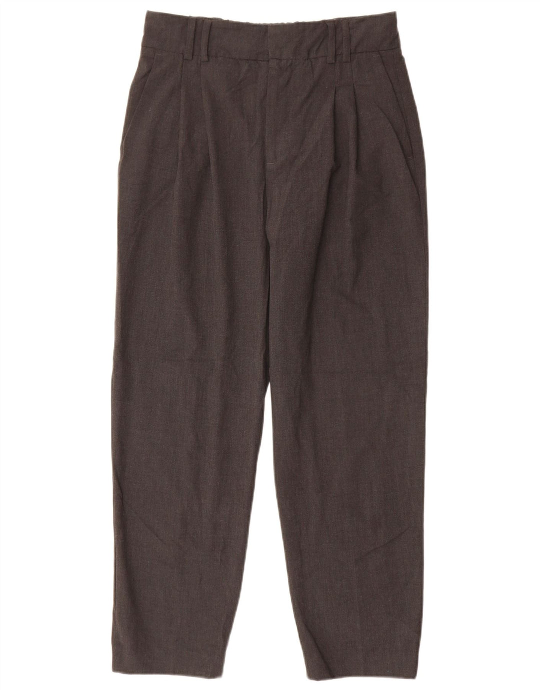 Pantaloni chino con pegging da donna Zara EU 36 Small W26 L25 poliestere grigio