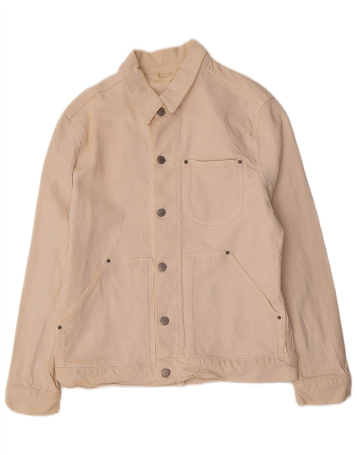 Giacca di jeans da uomo Zara UK 38 Lyocell beige medio