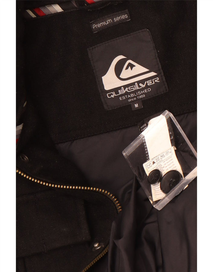 Giacca utility da uomo Quiksilver UK 38 lana nera media
