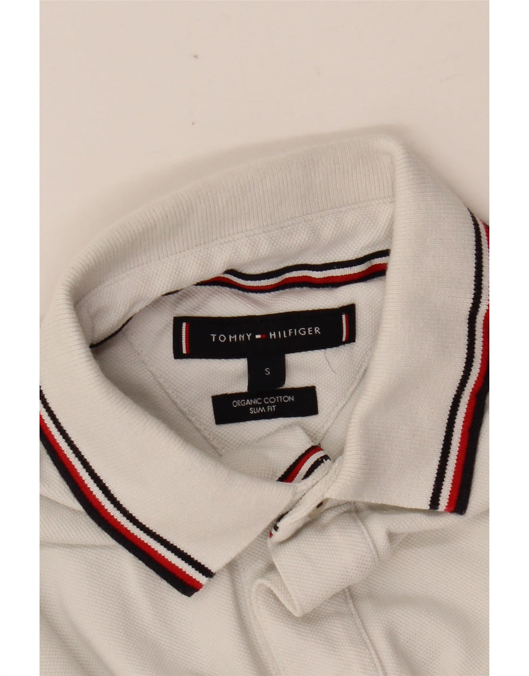 TOMMY HILFIGER Polo slim fit da uomo piccola bianca