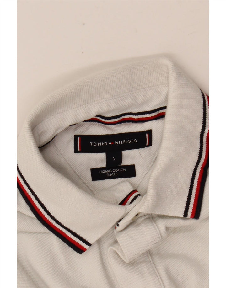 TOMMY HILFIGER Polo slim fit da uomo piccola bianca