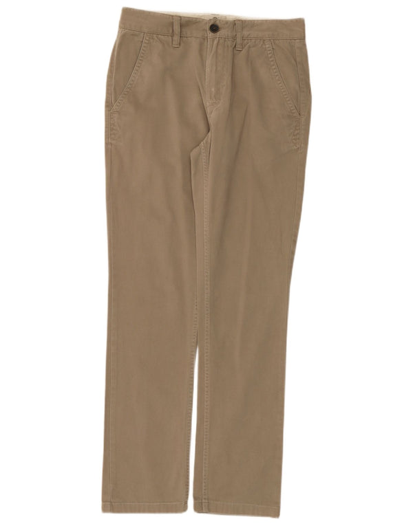 Pantaloni chino dritti da uomo Timberland W28 L29 in cotone beige