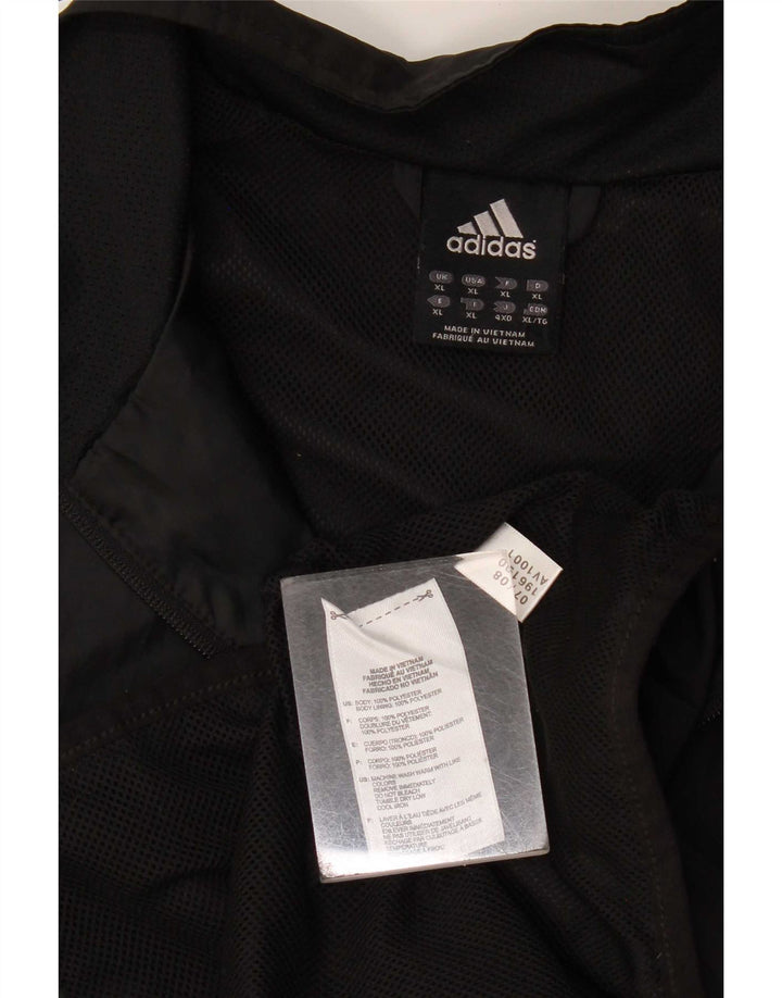 Giacca da ginnastica da uomo Adidas XL nera in poliestere
