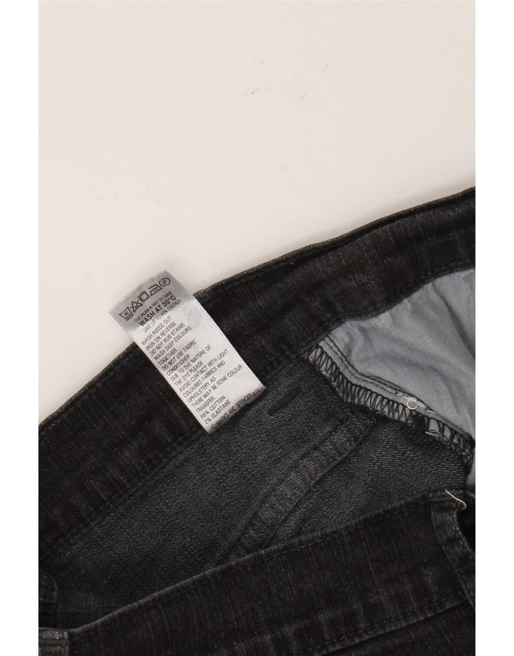 Jeans Bootcut da donna Marks & Spencer UK 10 piccoli W30 L29 cotone nero