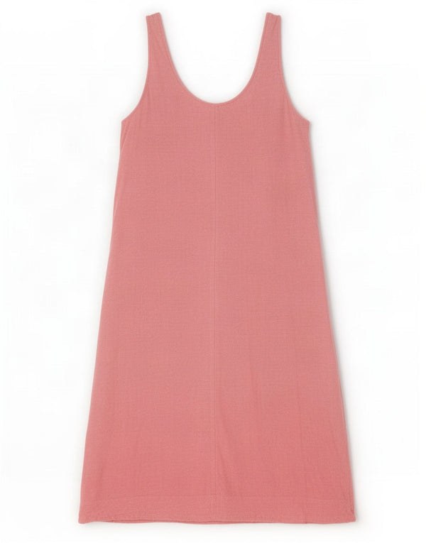 Abito a trapezio senza maniche da donna Marks & Spencer UK 12 rosa medio chiazzato