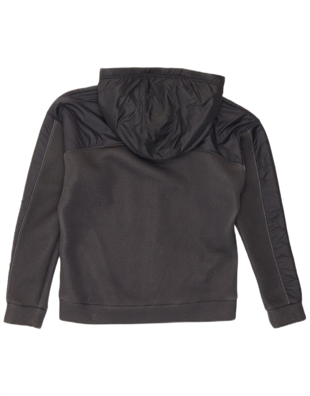 Felpa con cappuccio con zip grafica da uomo Under Armour piccola in poliestere maculato nero