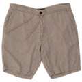Pantaloncini chino da uomo Marks & Spencer grandi W34 lino grigio