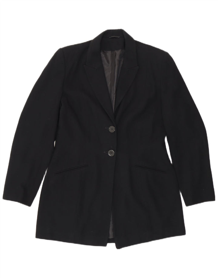 Giacca blazer da donna a 2 bottoni Principles UK 12 poliestere nero medio