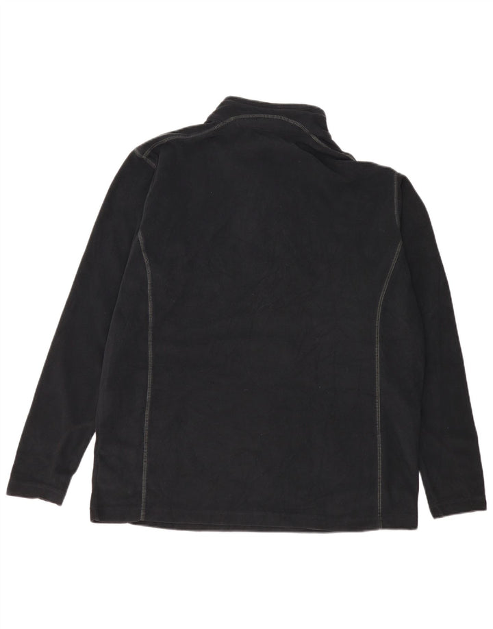 Maglione in pile da uomo Columbia con zip e collo XL poliestere nero