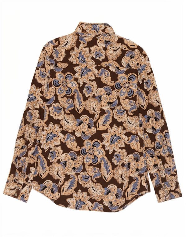 Camicia da uomo Calvin Klein Jeans grande in cotone Paisley beige