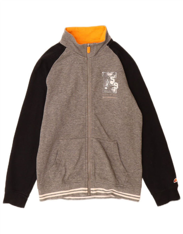 Giacca da ginnastica grafica per ragazzi Ellesse 9-10 anni Colorblock grigio