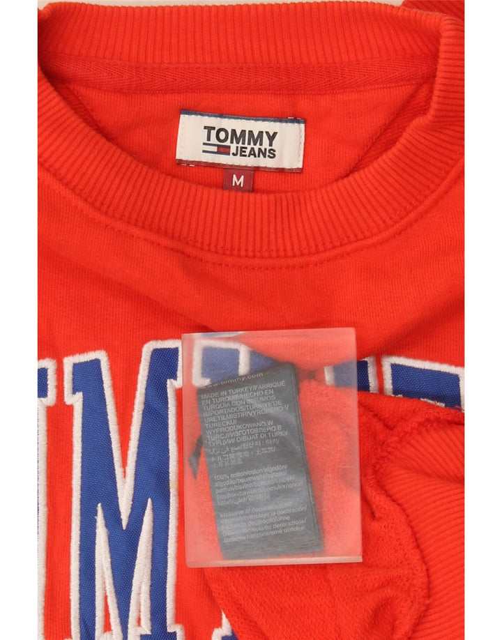 Felpa grafica da donna Tommy Hilfiger Maglione UK 14 Arancione medio