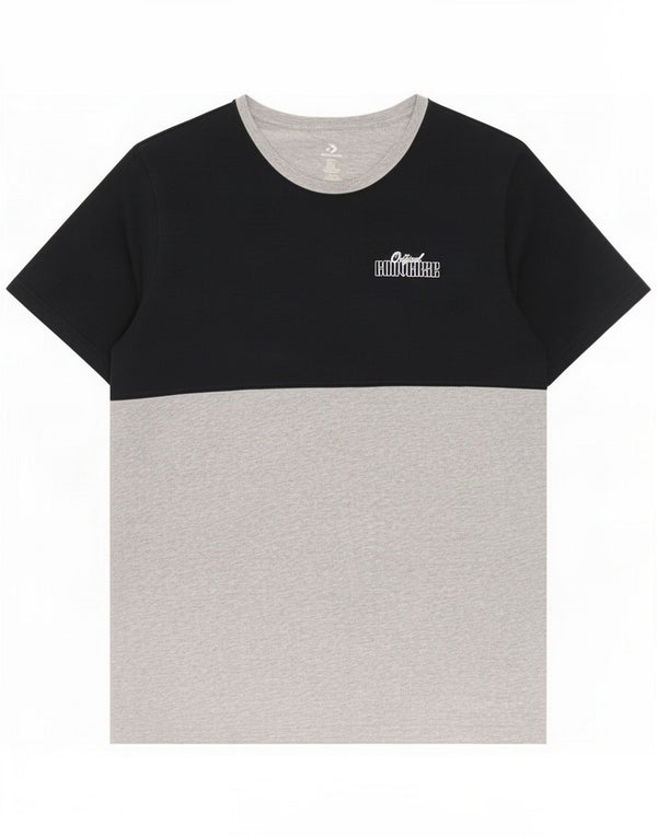 Converse T-shirt grafica da uomo XL Grigio Colourblock