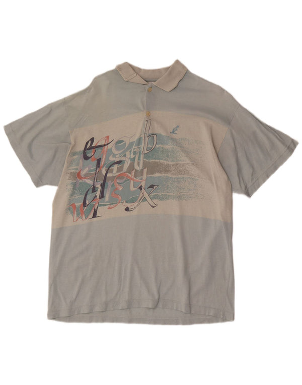 Polo grafica da uomo AUSTRALIAN L'ALPINA IT 50 Blu medio