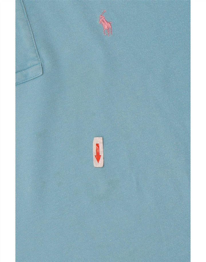 Polo Ralph Lauren Camicia da uomo in cotone blu medio