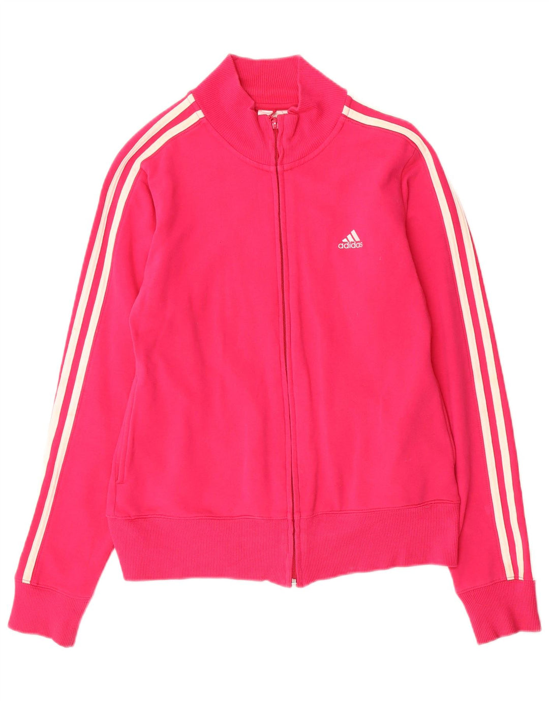 Giacca da ginnastica da donna Adidas UK 10 piccola in cotone rosa