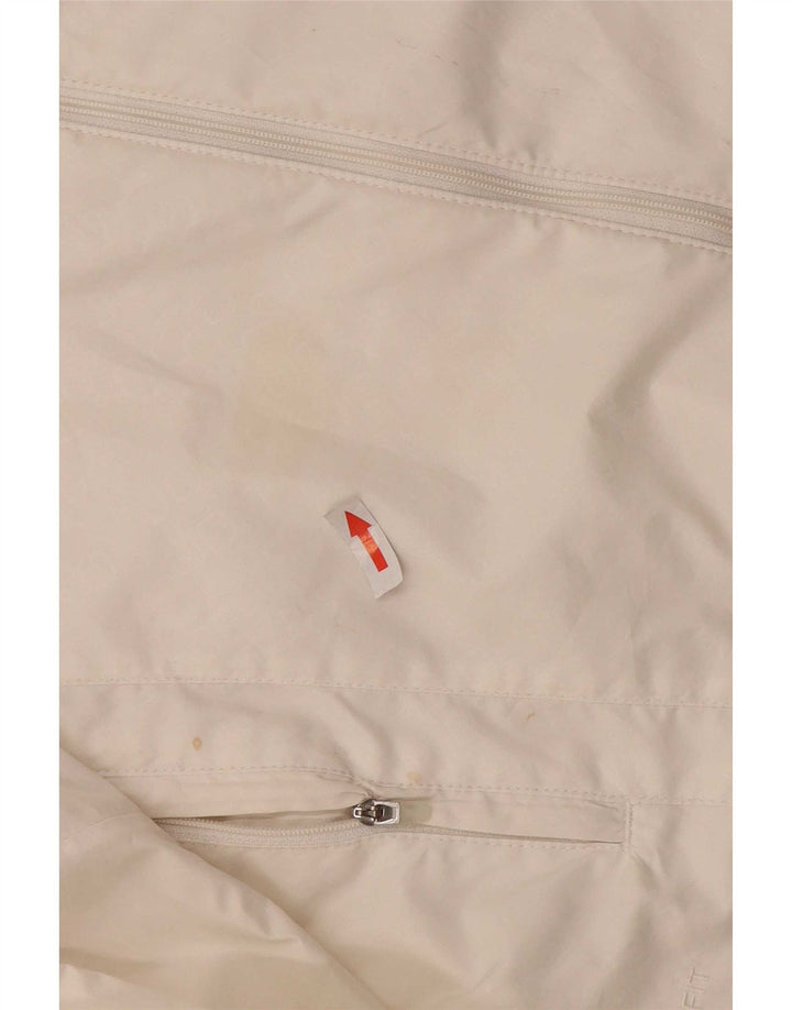 Giacca superiore della tuta da donna Nike UK 10/12 poliestere bianco medio
