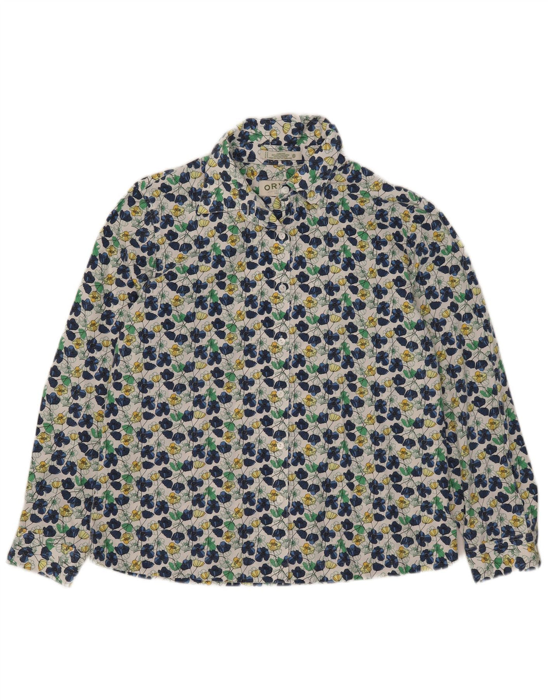 Camicia da donna Orvis UK 16 Grande cotone floreale multicolore