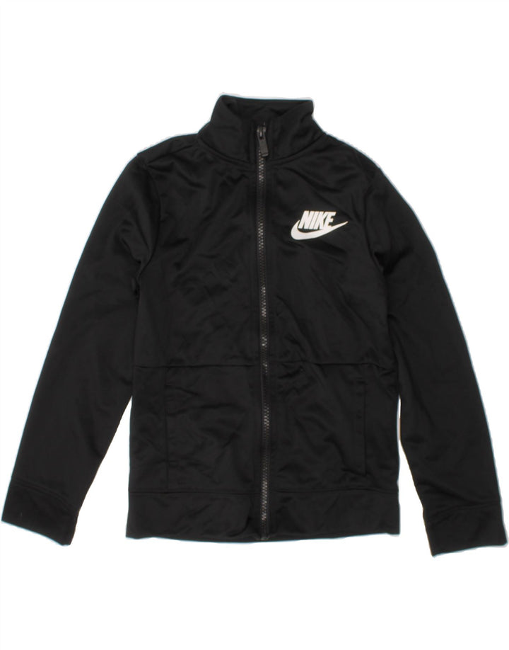 ADIDAS Boys Graphic Tracksuit Top Jacket 6-7 Years Large  Black Polyester Vintage Adidas and Second-Hand Adidas from Messina Hembry 