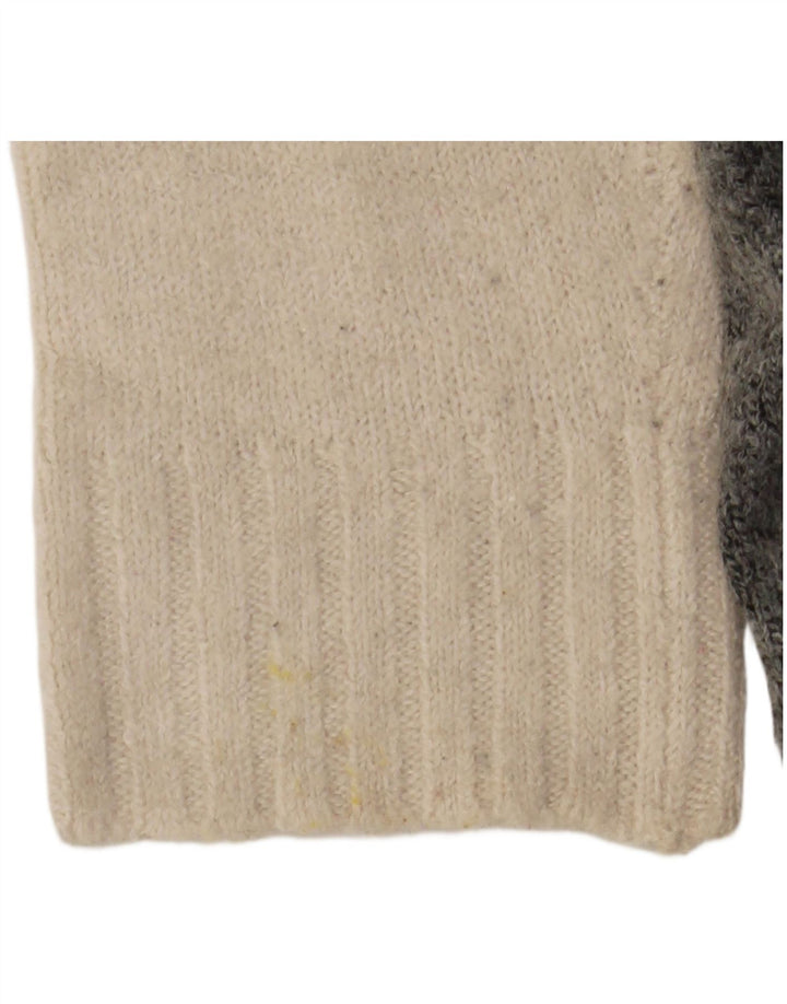 Maglione maglione girocollo da donna Marks & Spencer UK 16 grande grigio