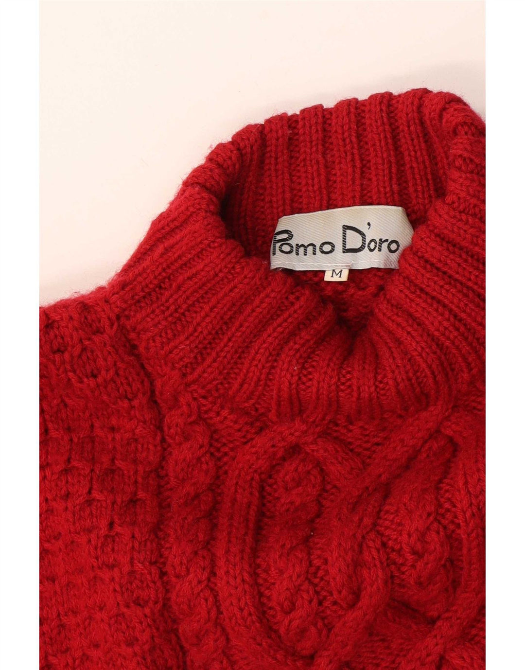 Pomodoro Maglione da donna con collo alto e collo alto UK 14 Rosso medio
