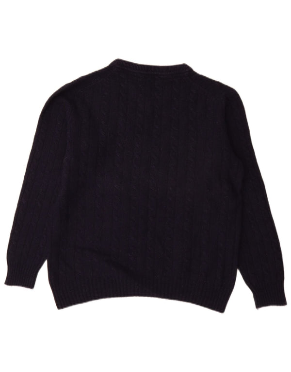 Crew Clothing Maglione oversize da donna con scollo a V UK 10 Piccolo Blu Navy