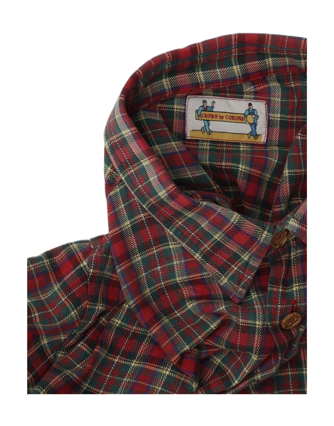 Camicia vintage da uomo in flanella XL a quadri rossi