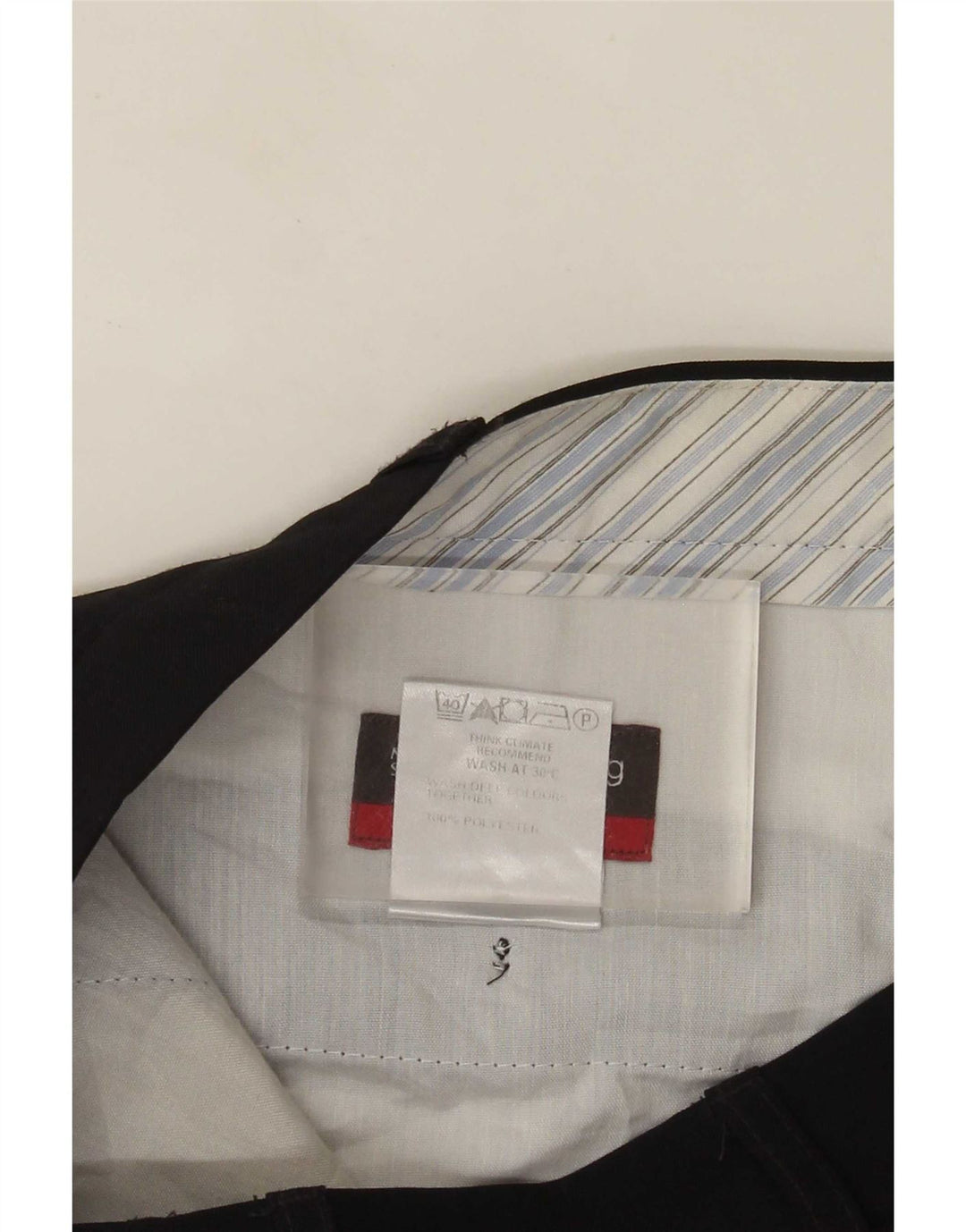 Pantaloni da abito dritti su misura da uomo Marks & Spencer W36 L29 Blu Navy