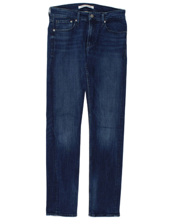 Jeans skinny da donna Calvin Klein W28 L32 cotone blu navy