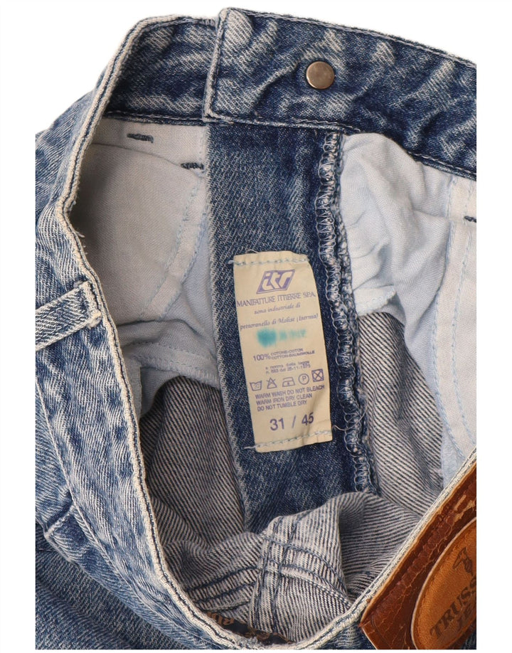 Jeans Donna Trussardi Tapered W31 L31 Blu Cotone