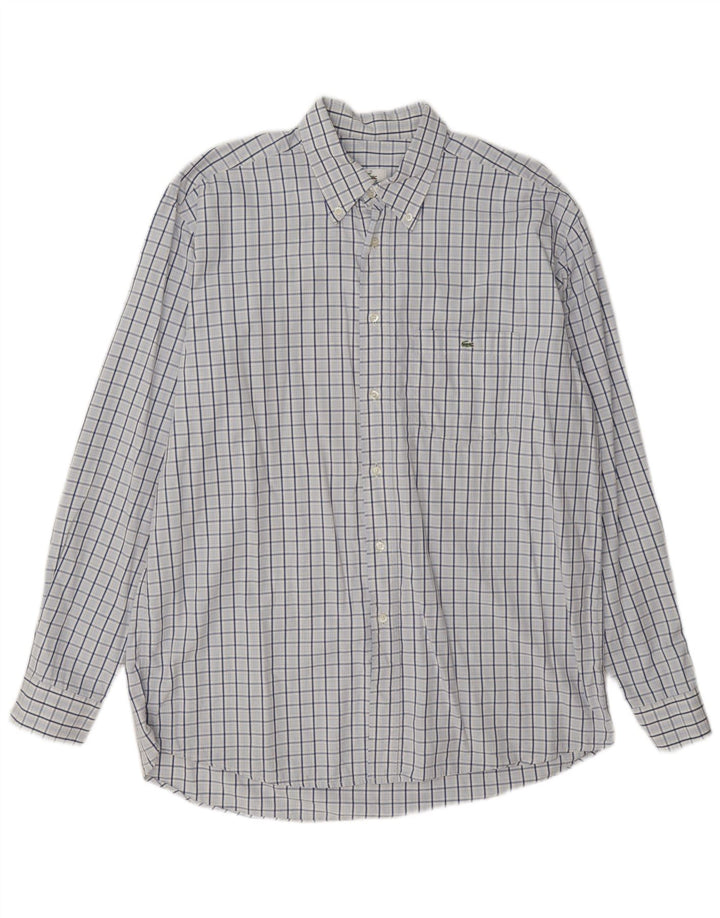 Camicia da uomo Lacoste taglia 42 grande quadri blu