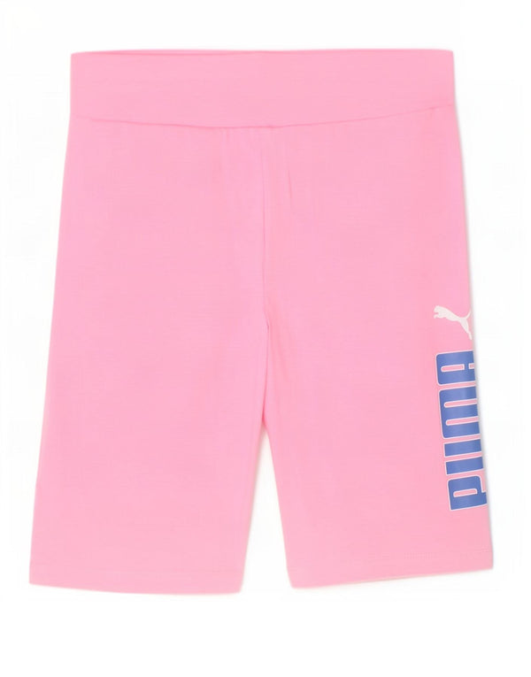 Pantaloncini sportivi grafici per ragazze Puma 15-16 anni in cotone rosa