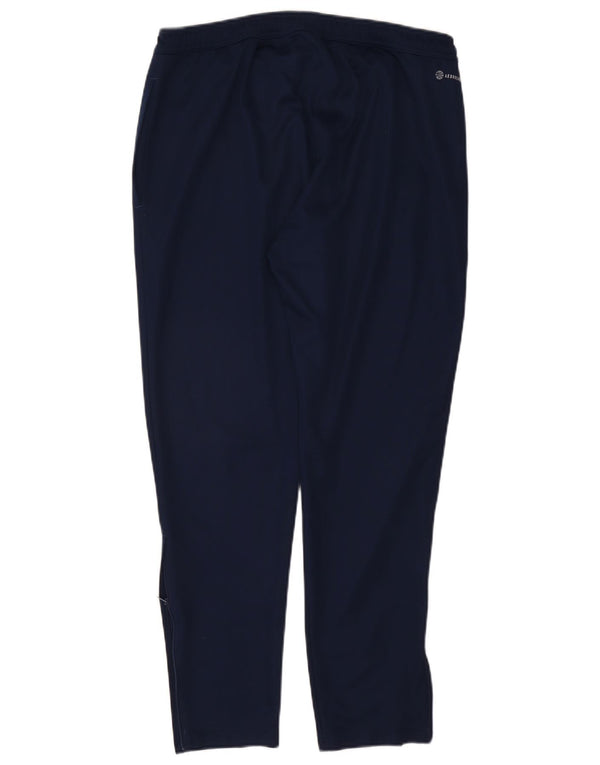Pantaloni da tuta Adidas Aeroready da uomo XL in poliestere blu navy