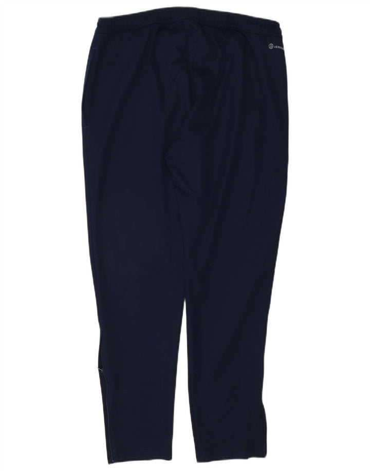 Pantaloni da tuta Adidas Aeroready da uomo XL in poliestere blu navy