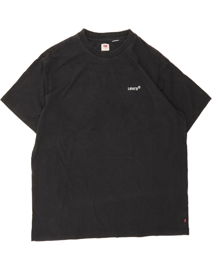 LEVI'S Mens T-Shirt Top Large Black Cotton Vintage Levi's and Second-Hand Levi's from Messina Hembry 