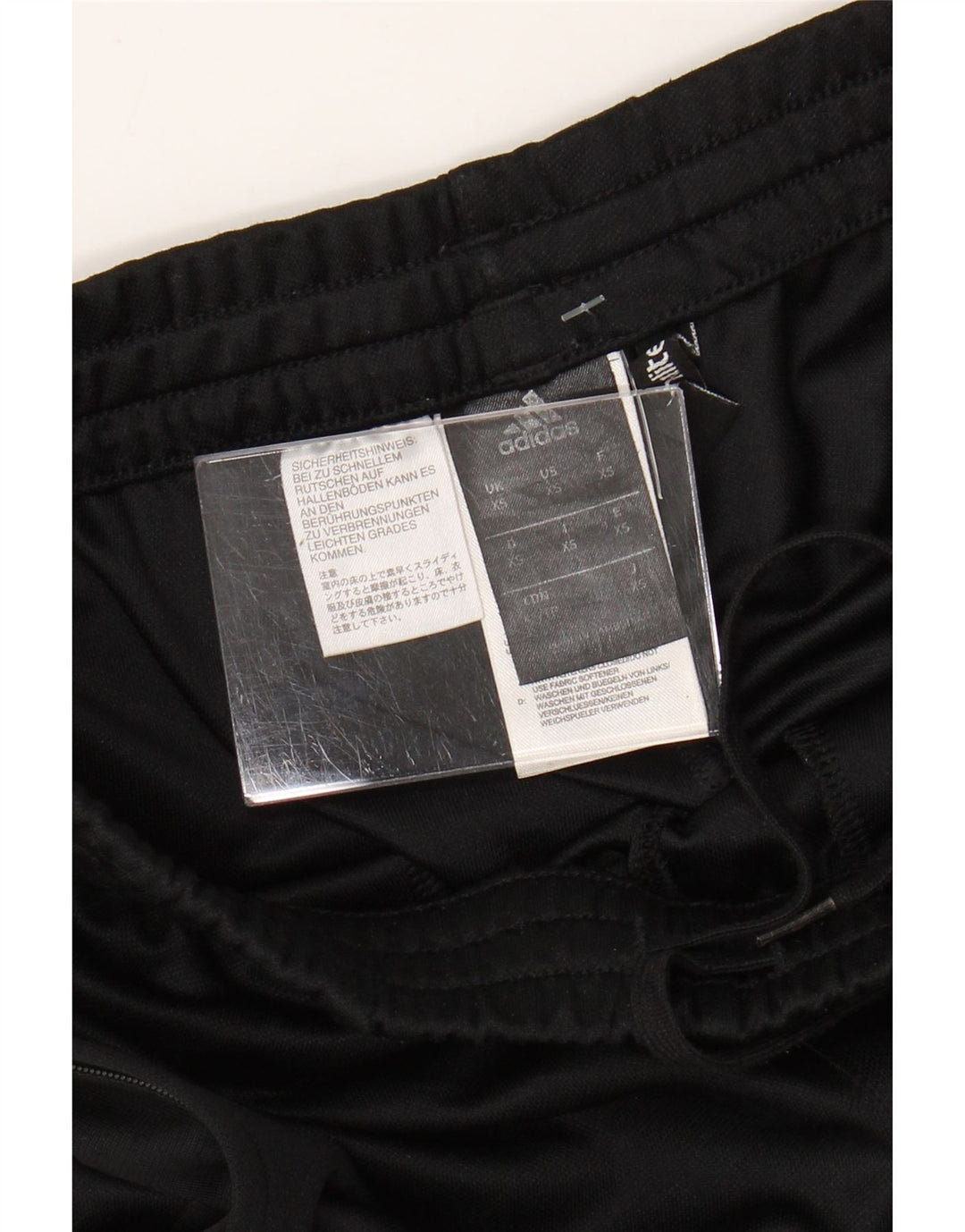 Pantaloni della tuta Adidas Climalite da donna UK 6 XS poliestere nero